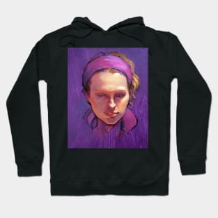 Portrait of Phoebe : Oil Painting Hoodie